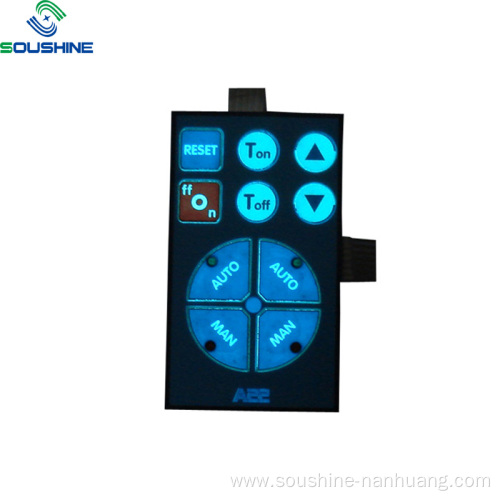 A22 blue backlighting powerful adesive membrane switch